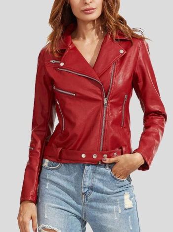 Women's Fashion Wear Biker Leather Jacket