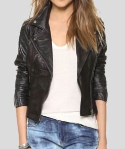 Black Leather Jacket For Women