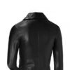 Women's Black Leather Blazer