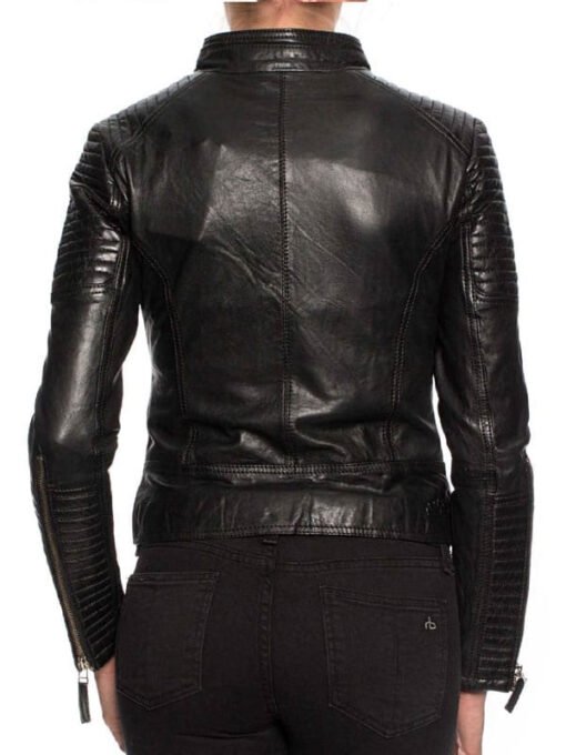 Women's Biker Leather Jacket
