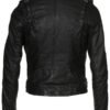 Women's Black Leather Motorcycle Jacket