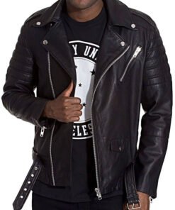 Terminator's Black Leather Jacket For Men