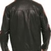 Men's Black Leather Biker Jacket