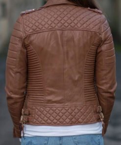 Brown Leather Jacket For Women