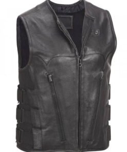 Men's Biker Leather Vest