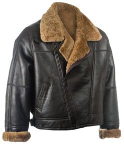 Mens Black Genuine Leather Jacket