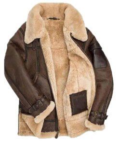 Men’s B3 Aviator Shearling Brown Leather Jacket