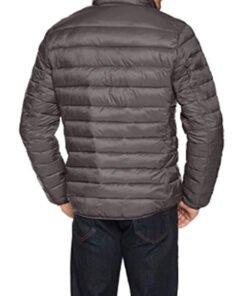 Grey Puffer Jacket For Men