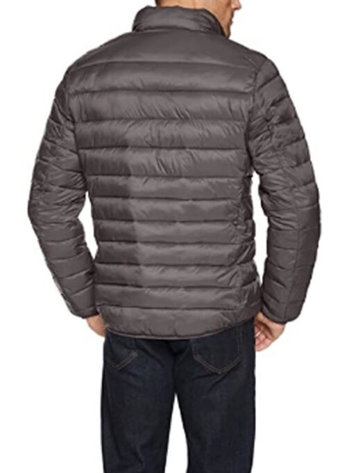 Grey Puffer Jacket For Men