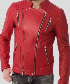 Quilted Leather Jacket For Men
