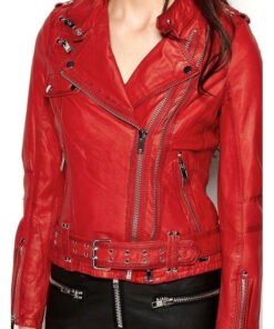 Women's Motorcycle Leather Jacket