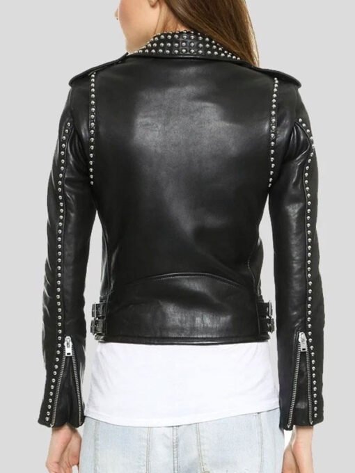 Biker Leather Jacket for Women