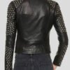 Black Leather Biker Jacket For Women