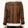 Womens Asymmetrical Brown Leather Jacket