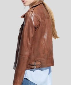 Women's Brown Leather Jacket