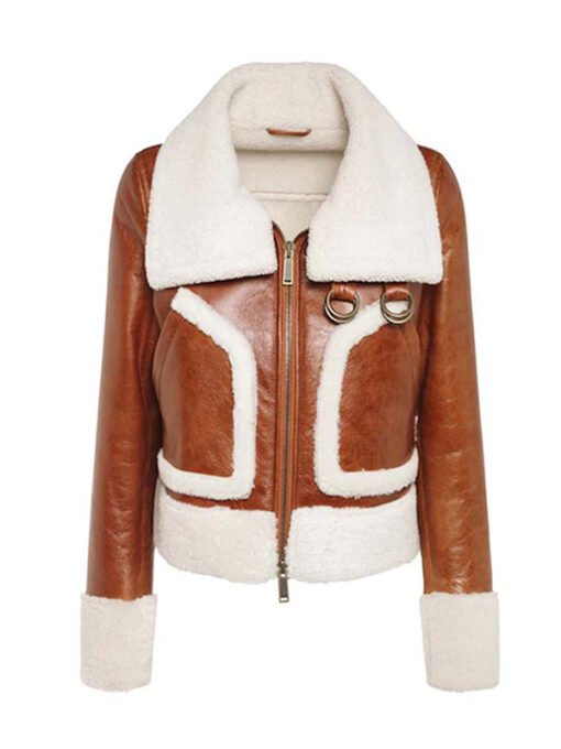 Brown Leather Jacket For Women