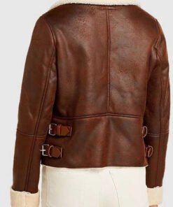 Women’s Motorcycle Brown Jacket
