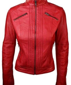 Women's Biker Leather Jacket